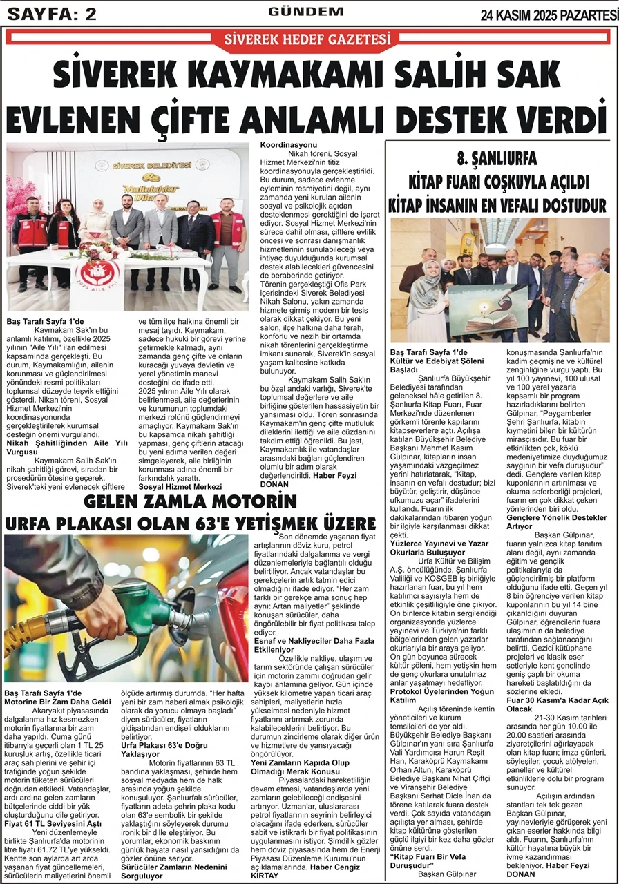24.11.2025 Tarihli Gazetemiz