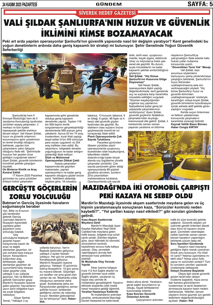 24.11.2025 Tarihli Gazetemiz