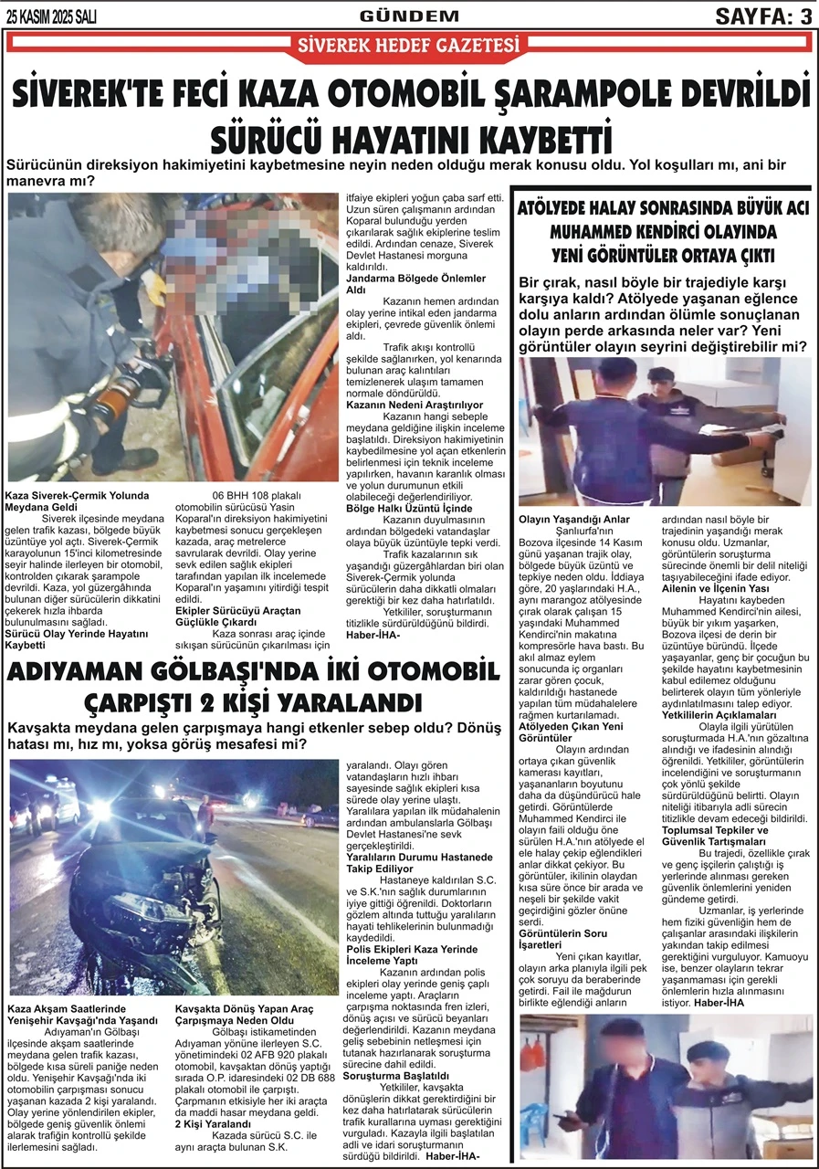 25.11.2025 Tarihli Gazetemiz