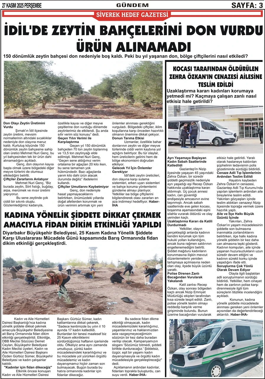 27.11.2025 Tarihli Gazetemiz