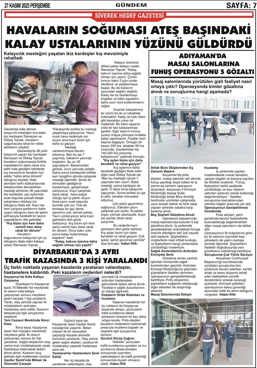 27.11.2025 Tarihli Gazetemiz