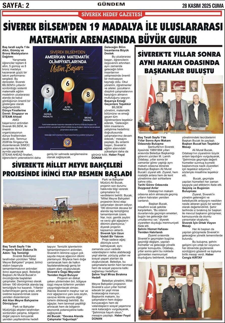 28.11.2025 Tarihli Gazetemiz