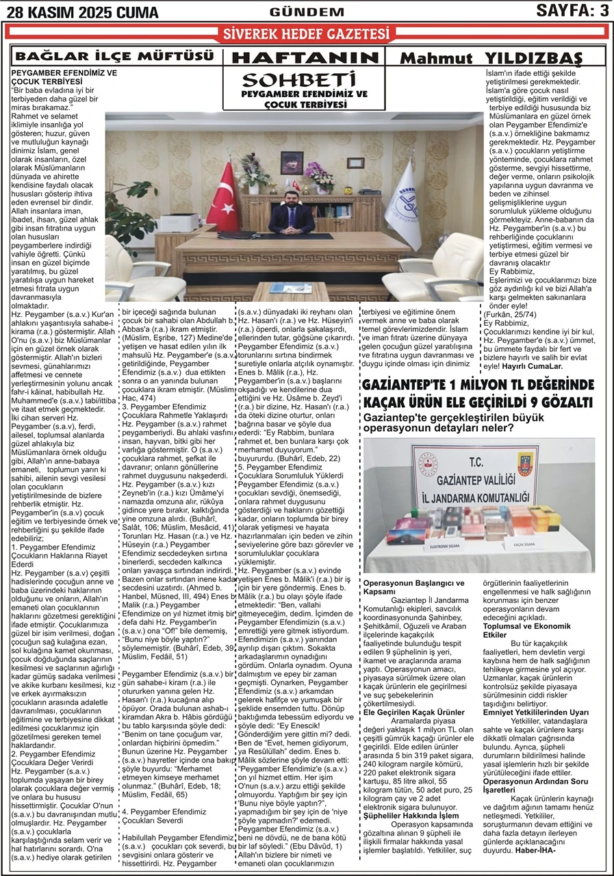 28.11.2025 Tarihli Gazetemiz