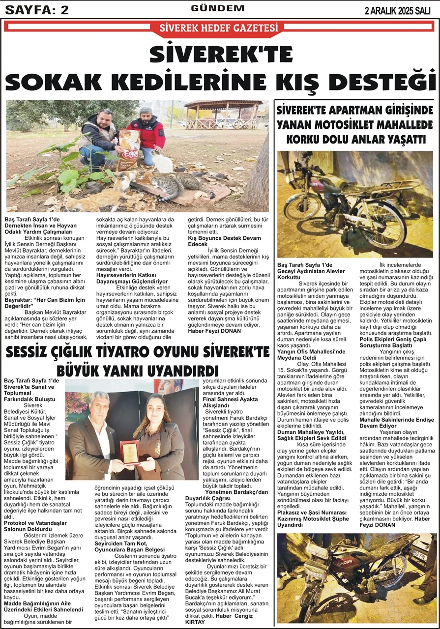 2.12.2025 Tarihli Gazetemiz