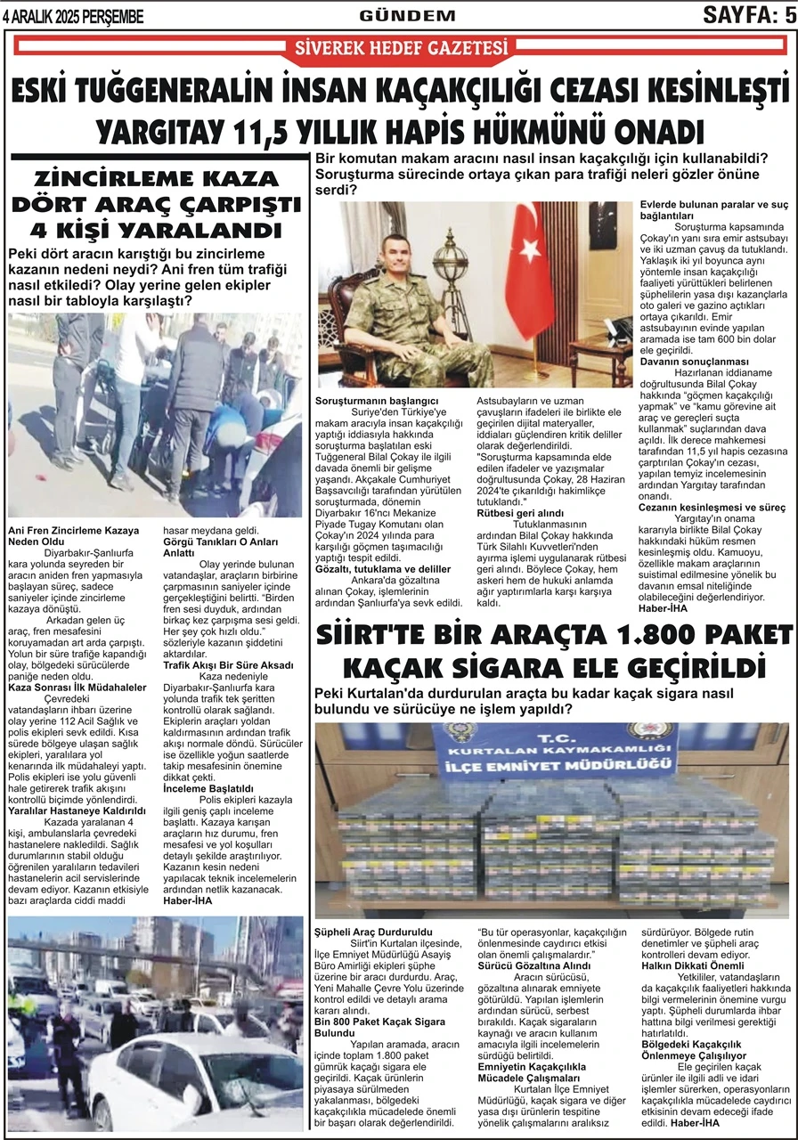 4.12.2025 Tarihli Gazetemiz