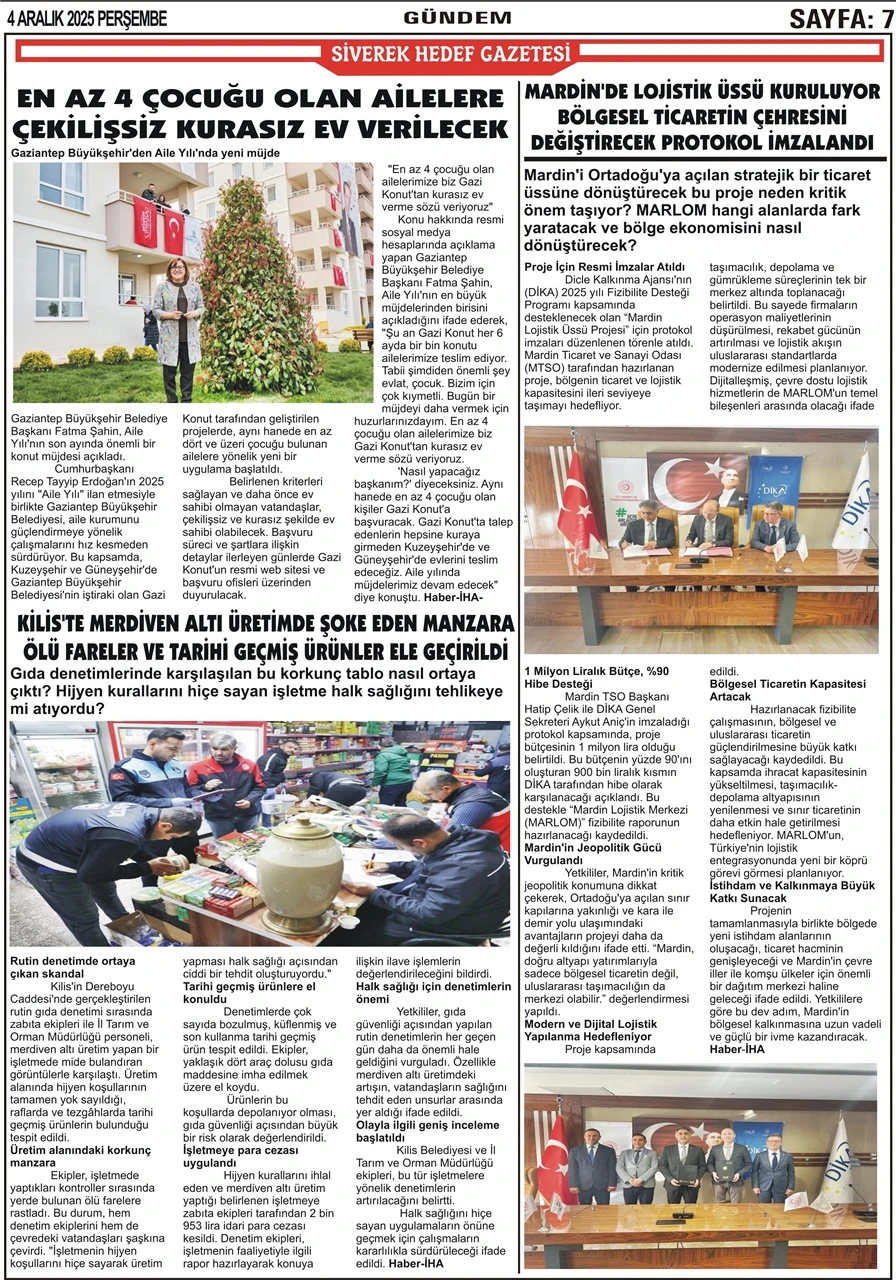 4.12.2025 Tarihli Gazetemiz