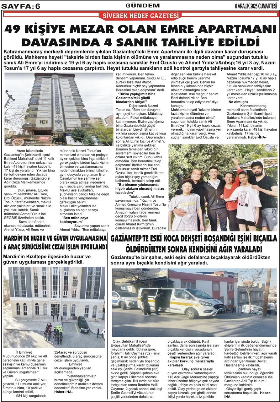 06.12.2025  Tarihli Gazetemiz