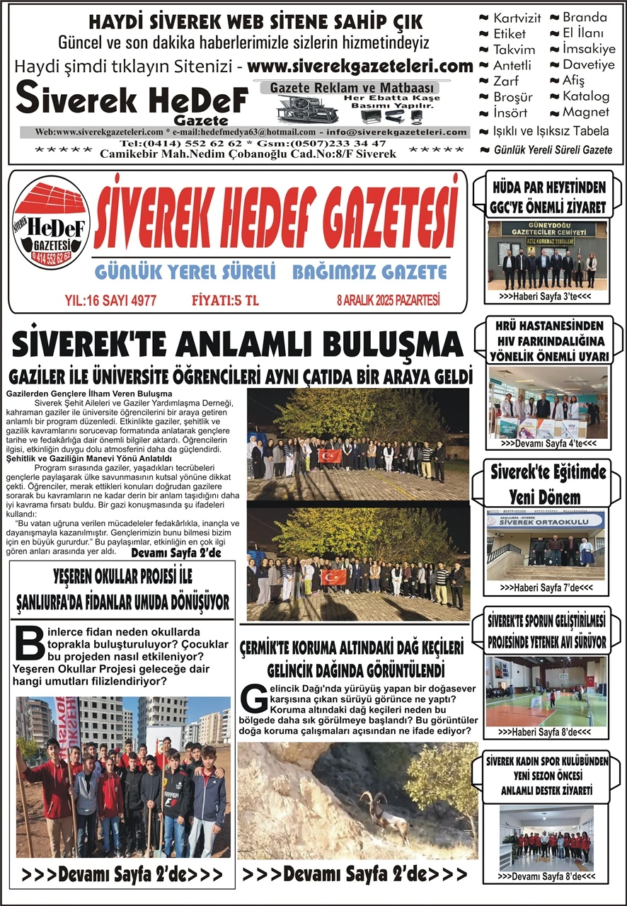 08.12.2025 Tarihli Gazetemiz