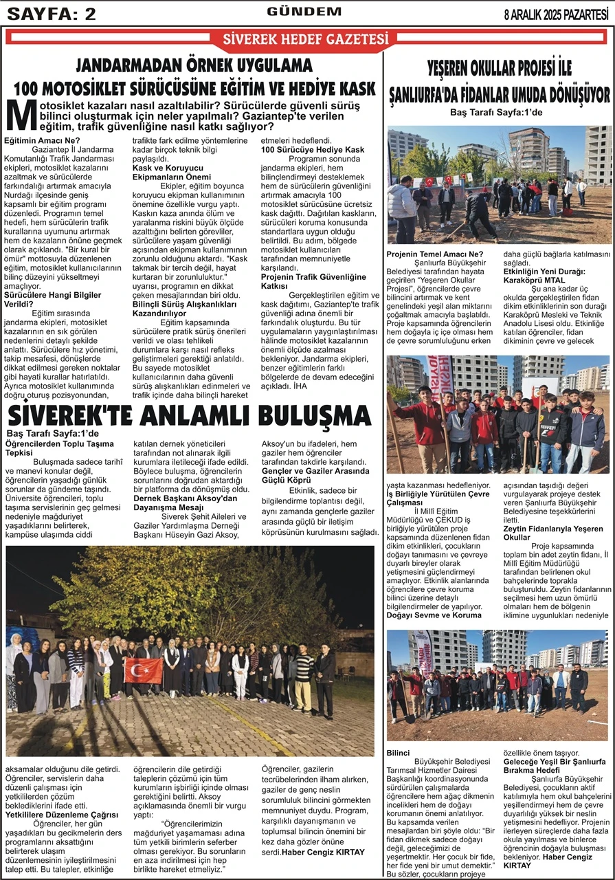 08.12.2025 Tarihli Gazetemiz