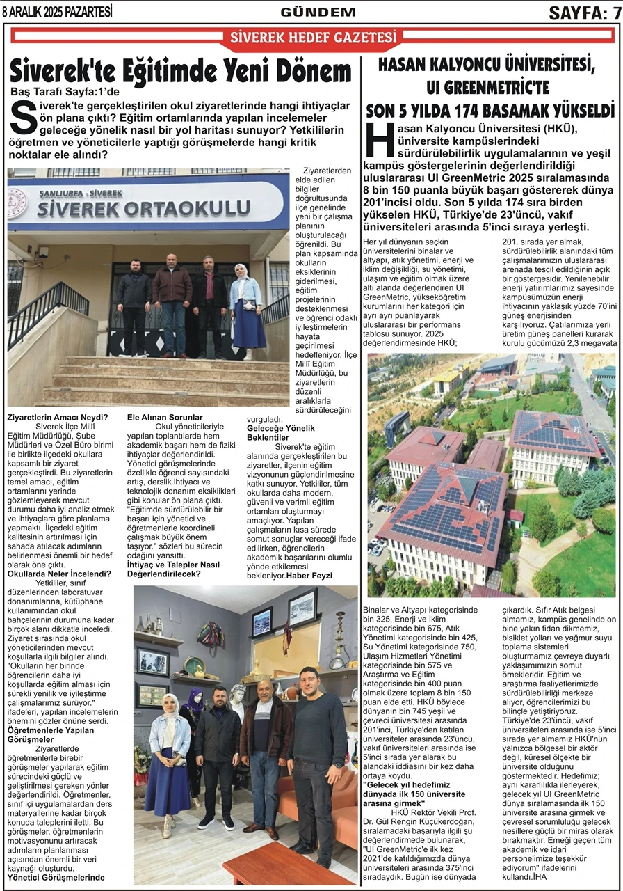 08.12.2025 Tarihli Gazetemiz