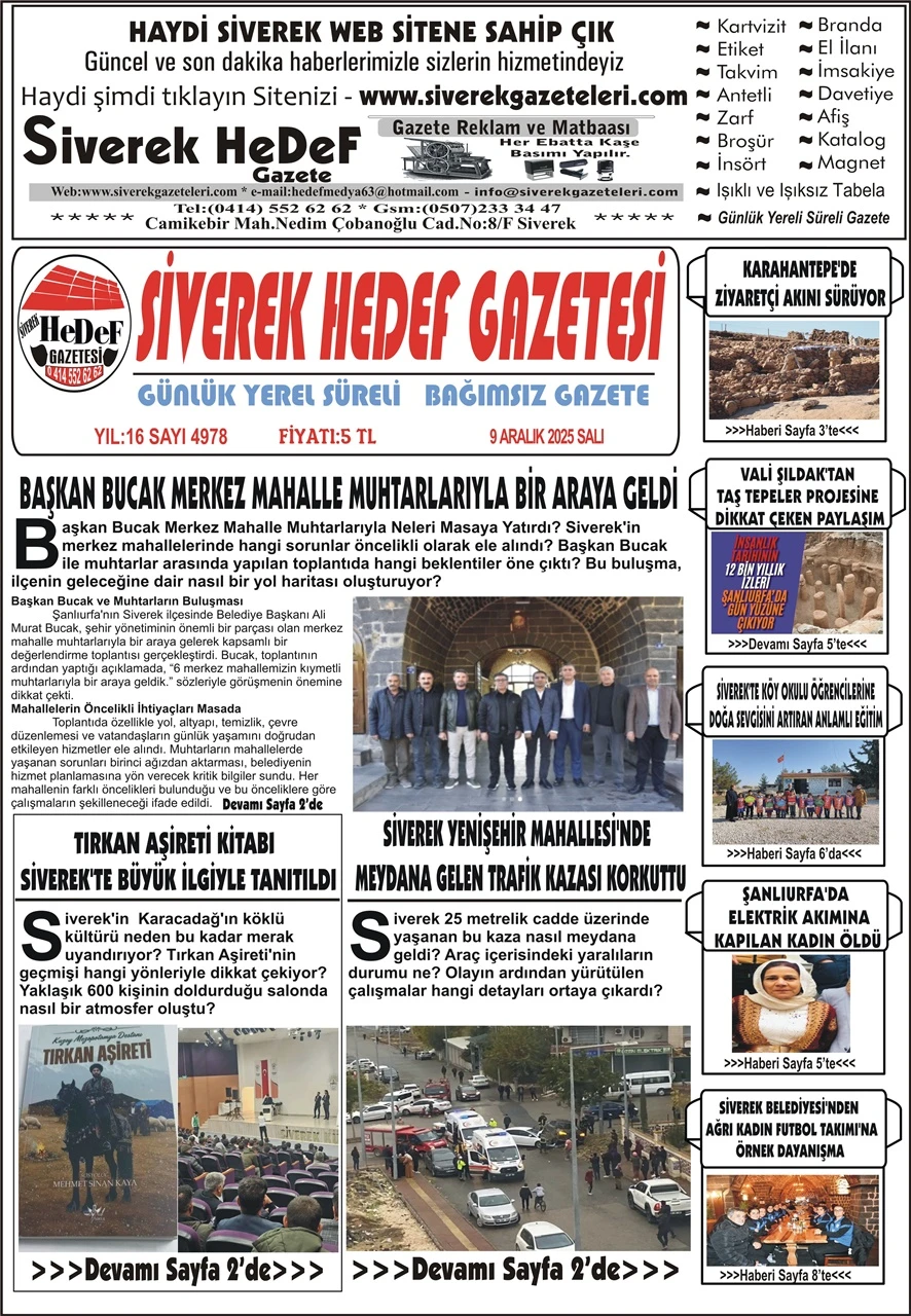 09.12.2025 Tarihli Gazetemiz