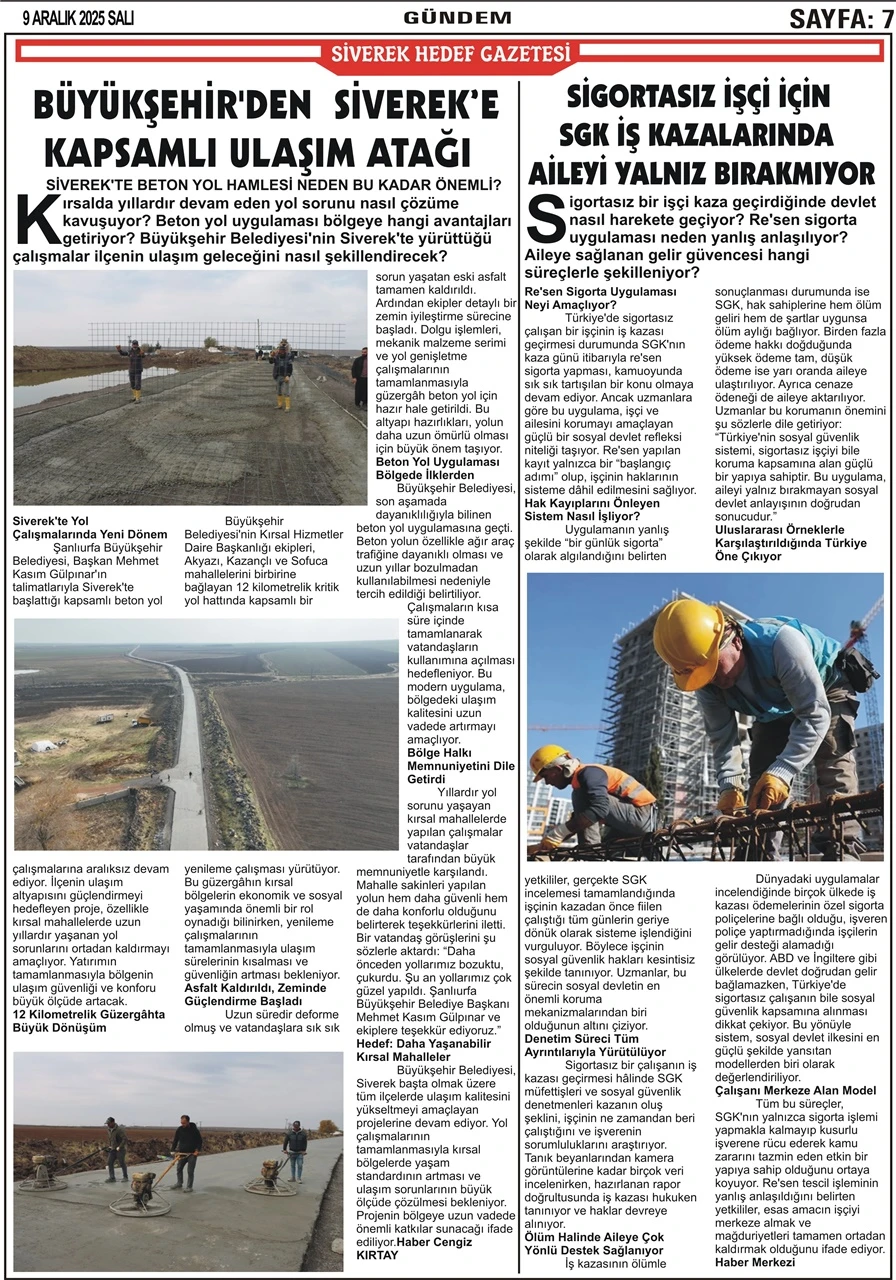 09.12.2025 Tarihli Gazetemiz