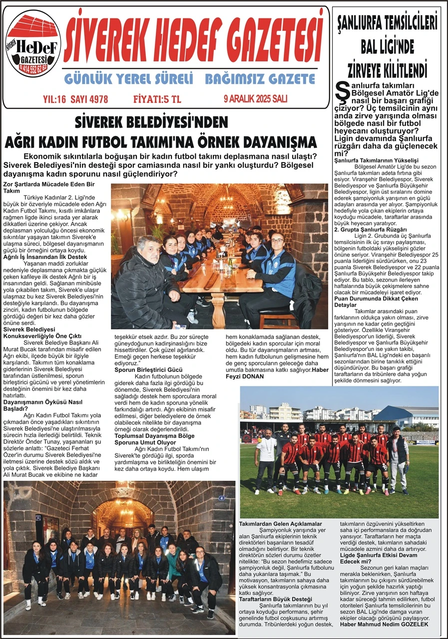 09.12.2025 Tarihli Gazetemiz