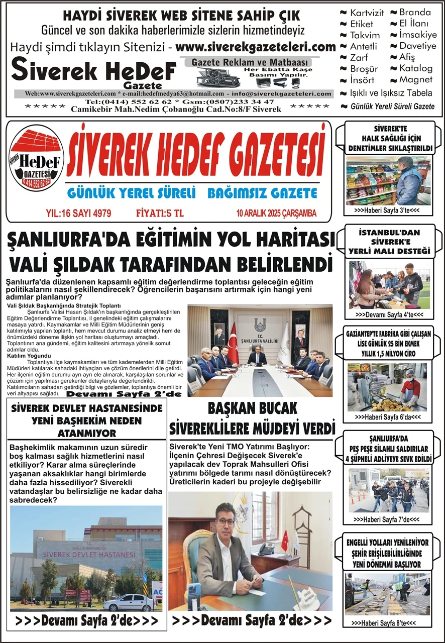 10.12.2025 Tarihli Gazetemiz
