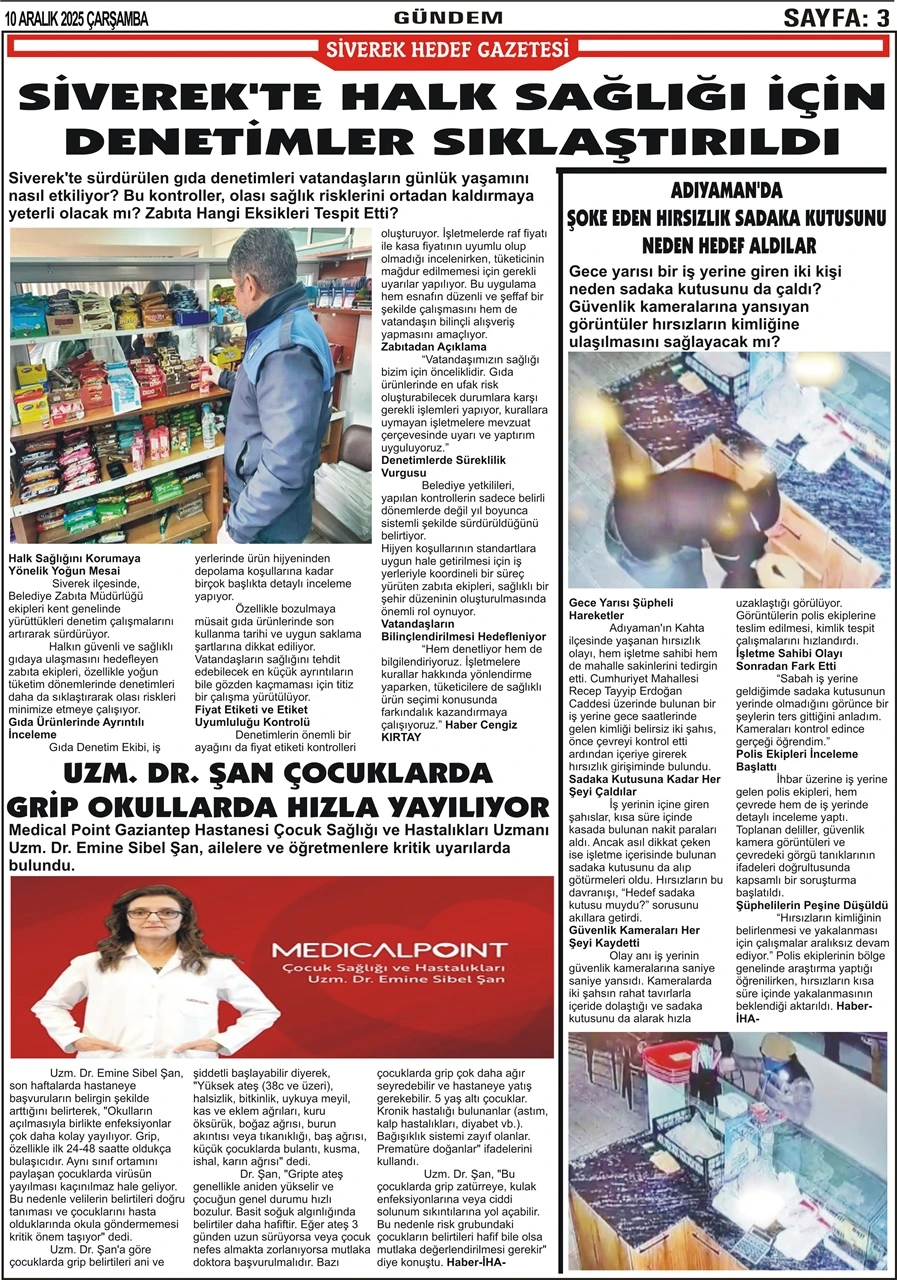 10.12.2025 Tarihli Gazetemiz