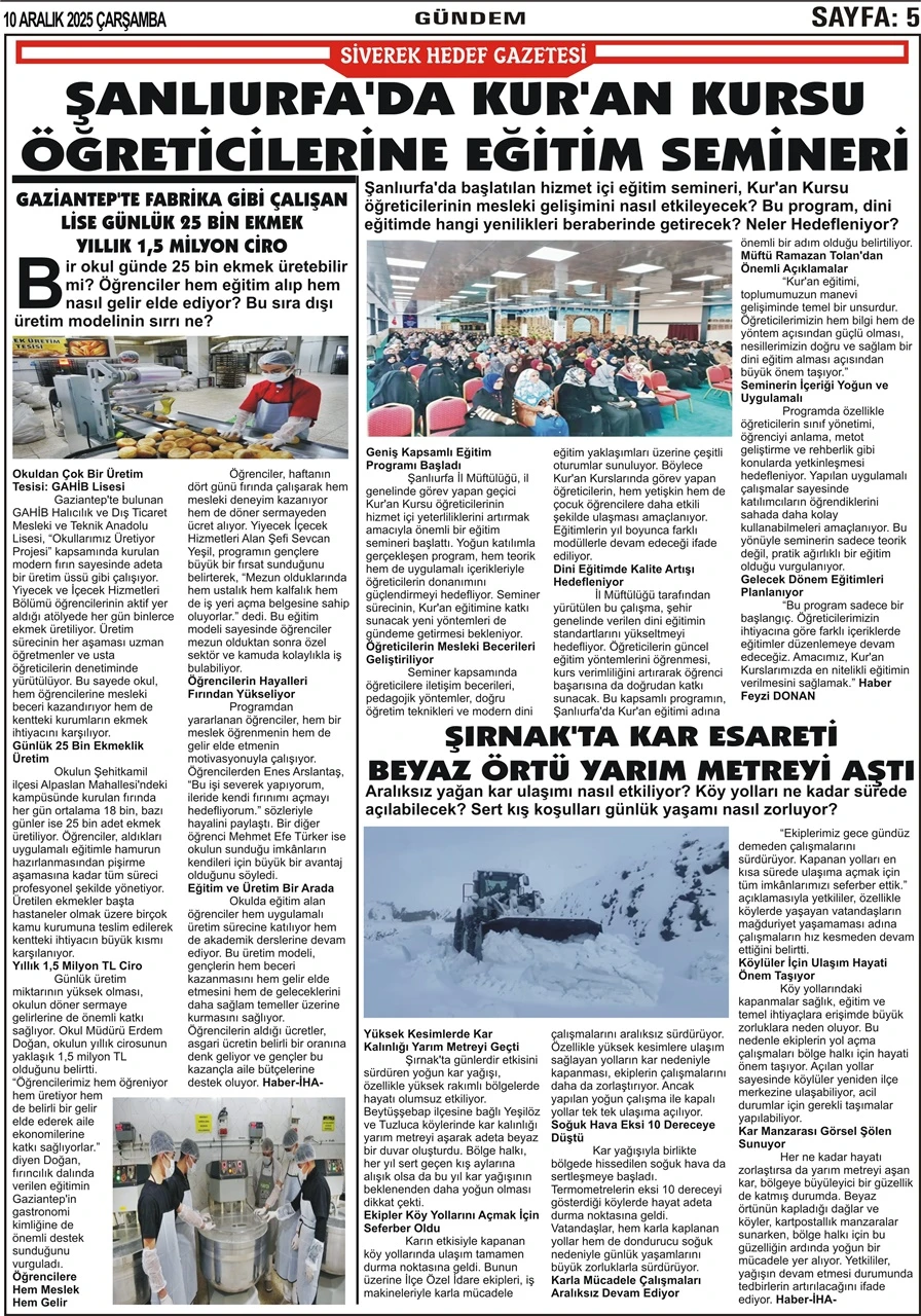 10.12.2025 Tarihli Gazetemiz