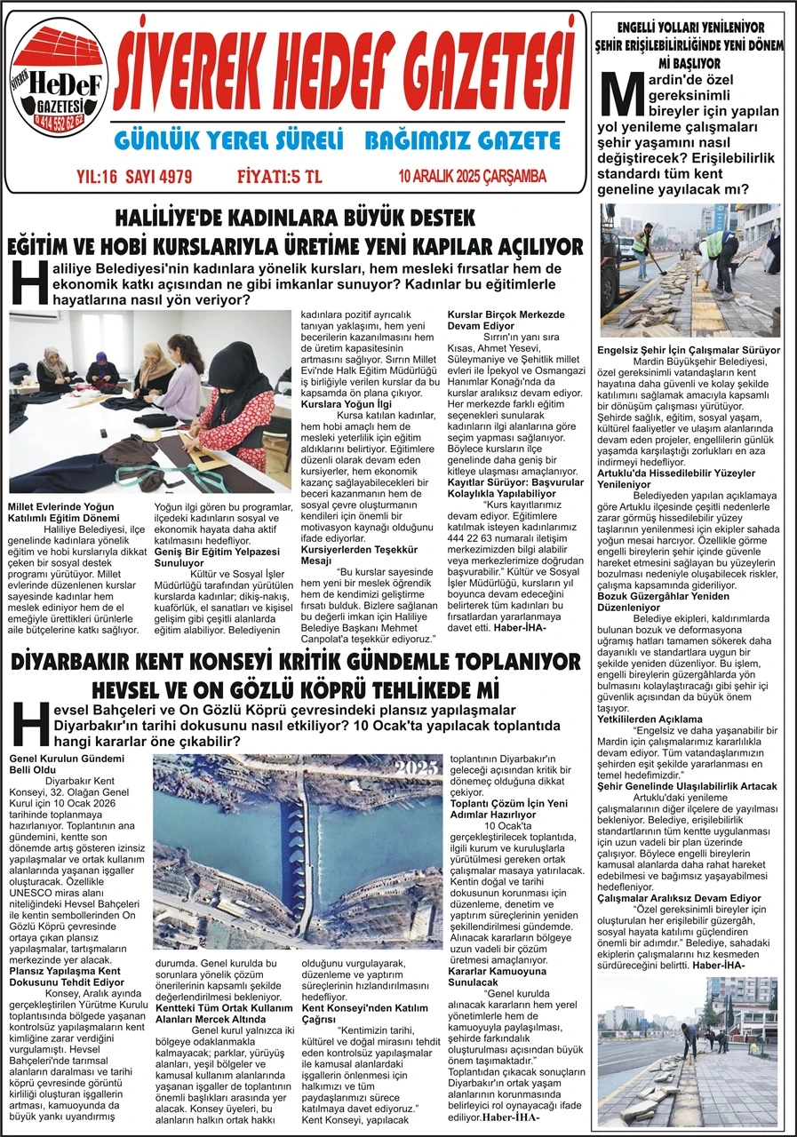 10.12.2025 Tarihli Gazetemiz