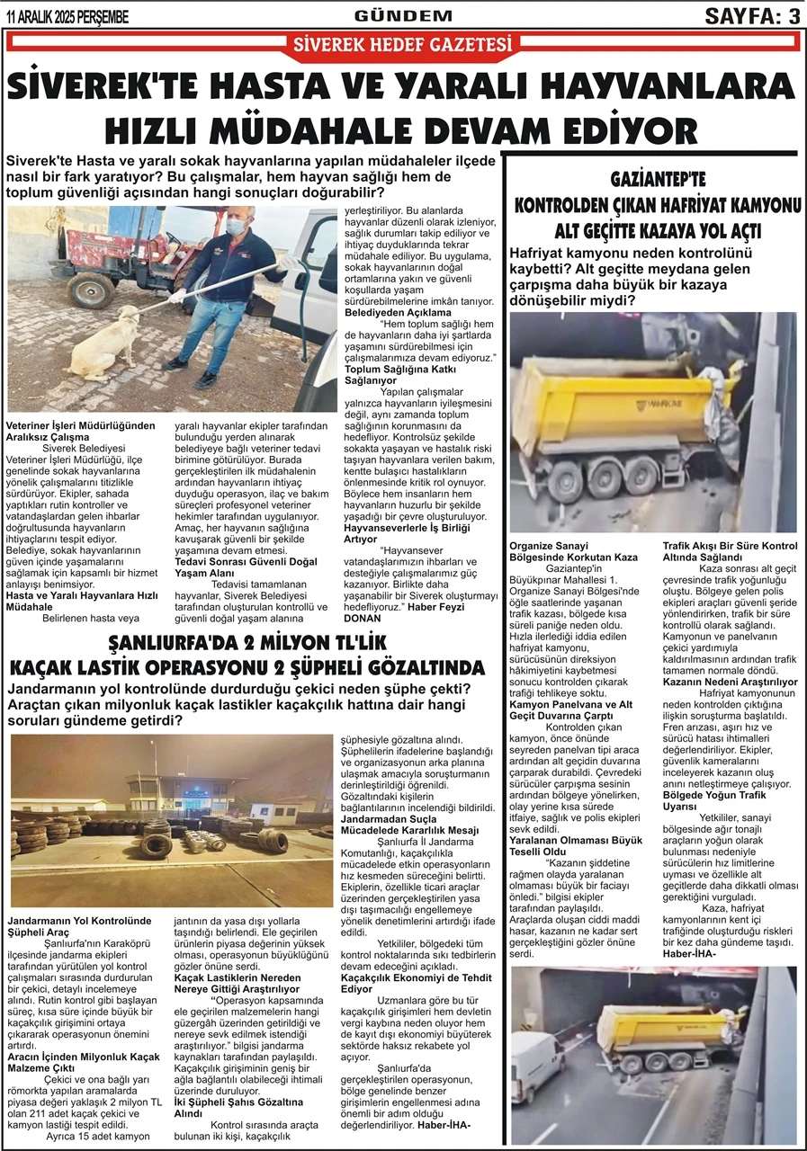 11.12.2025 Tarihli Gazetemiz