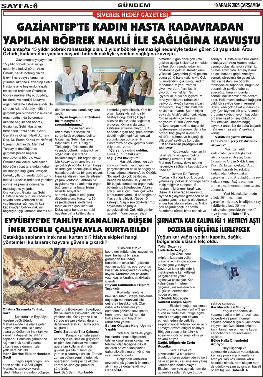 11.12.2025 Tarihli Gazetemiz