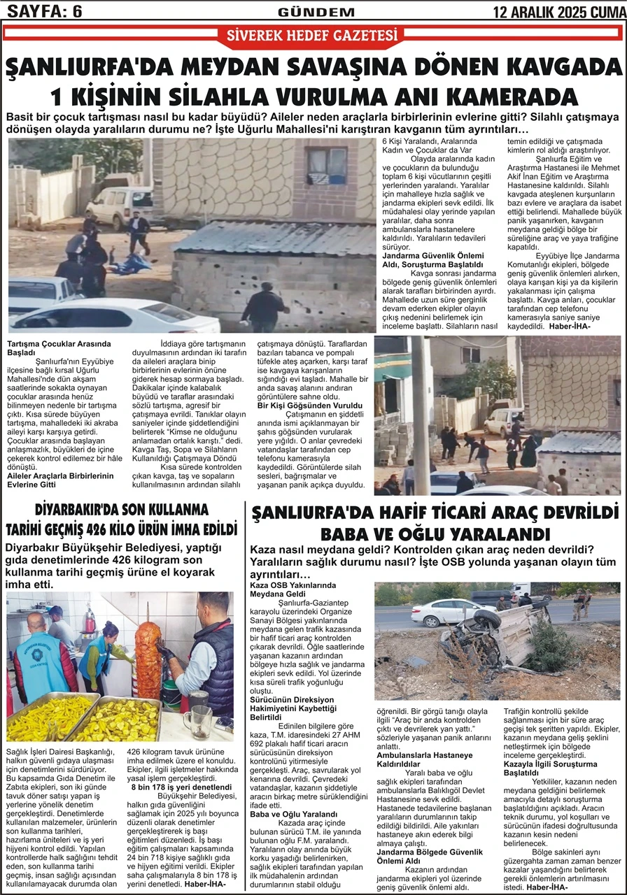 12.12.2025 Tarihli Gazetemiz