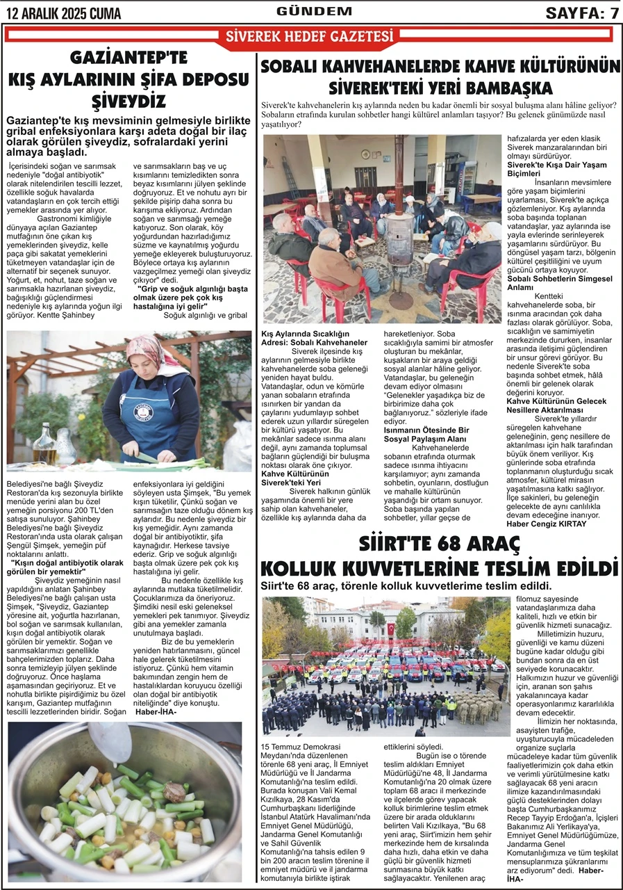 12.12.2025 Tarihli Gazetemiz