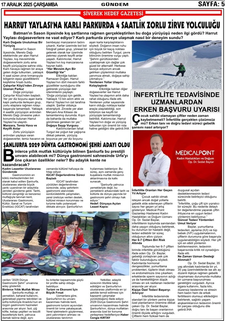 17 12 2025 Tarihli Gazetemiz