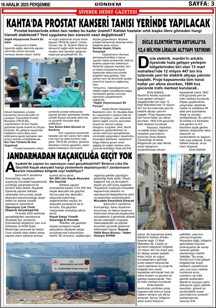 18.12.2025 TARİHLİ GAZETEMİZ