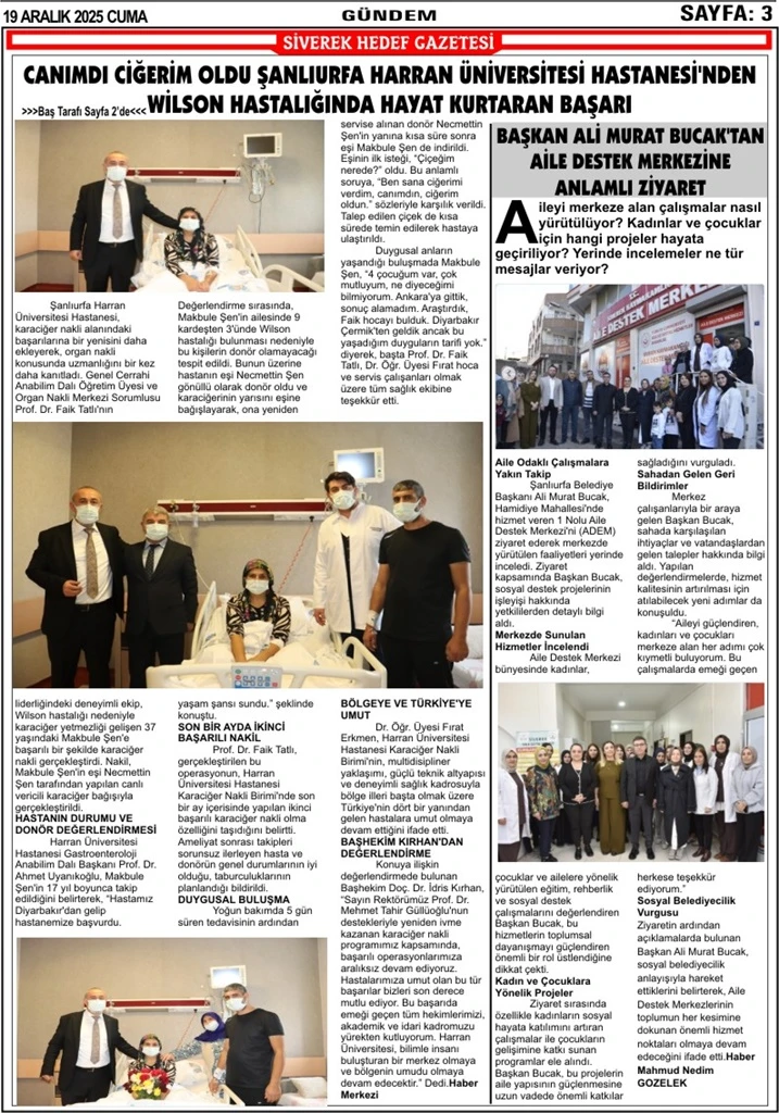 19.12.2025 Tarihli Gazetemiz