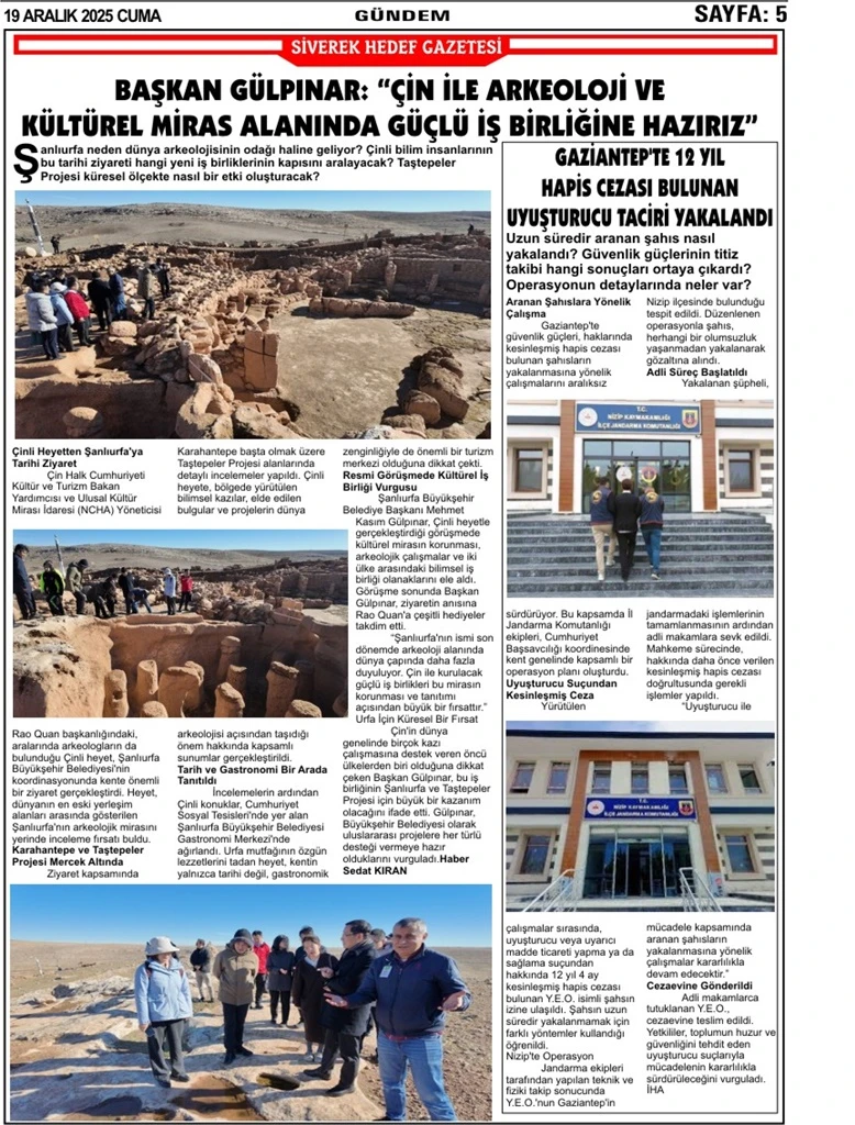 19.12.2025 Tarihli Gazetemiz