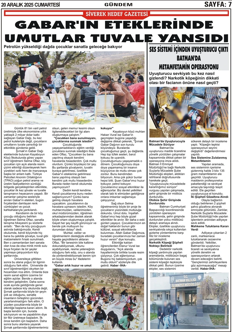 20.12.2025 Tarihli Gazetemiz