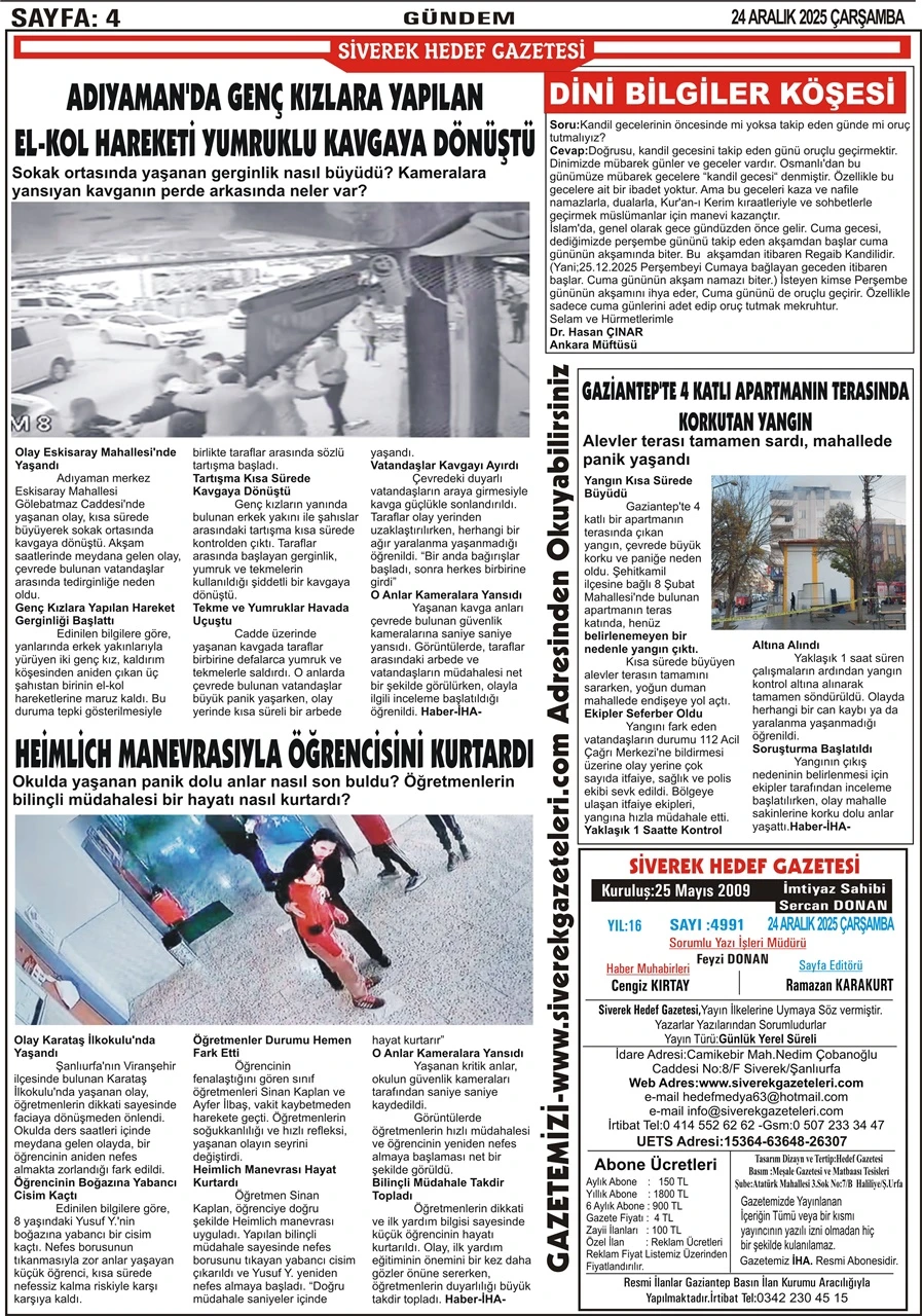 24.12.2025 Tarihli Gazetemiz 