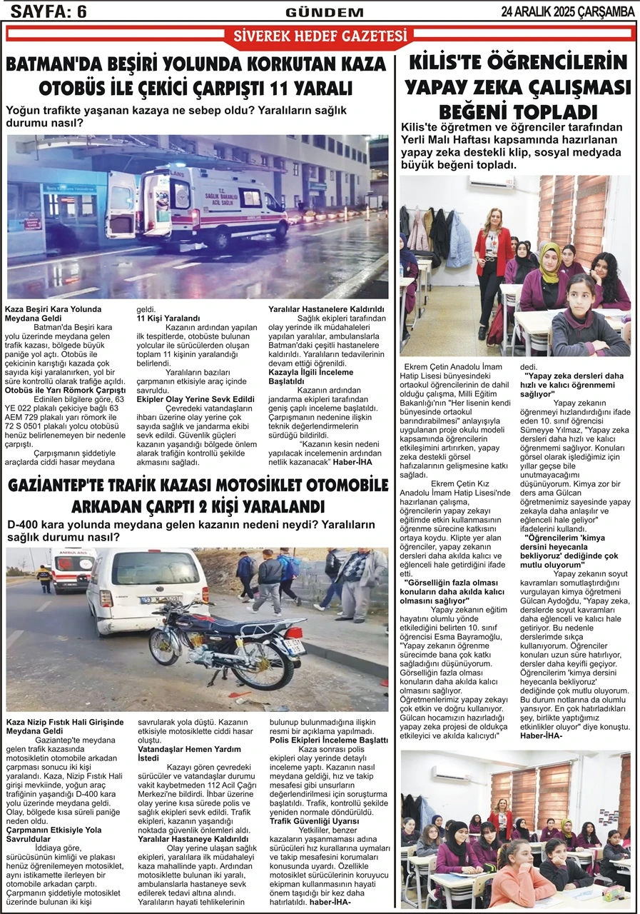 24.12.2025 Tarihli Gazetemiz 