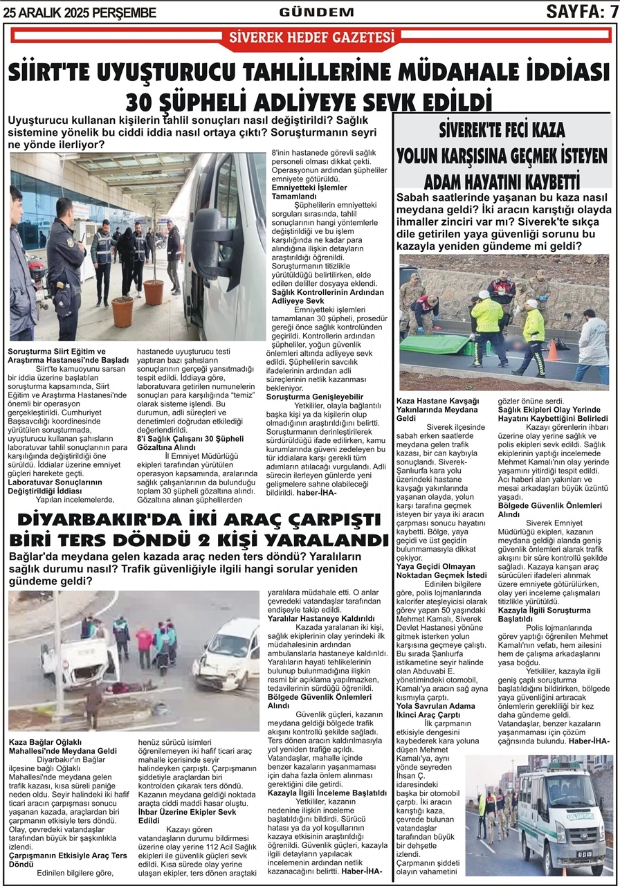 25.12.2025 Tarihli Gazetemiz