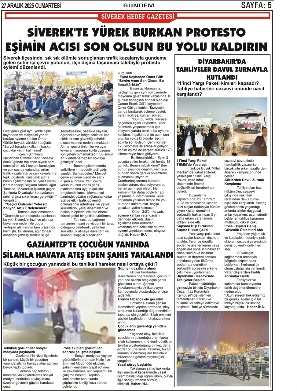 27.12.2025 Tarihli Gazetemiz