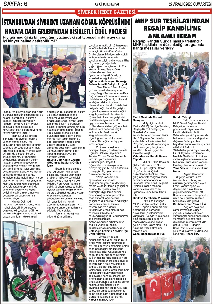 27.12.2025 Tarihli Gazetemiz