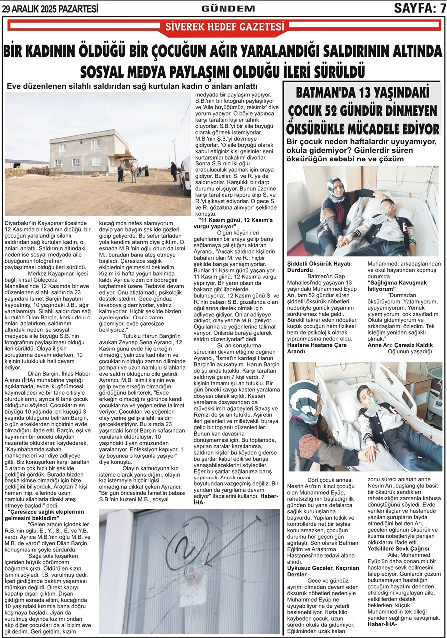 29.12.2025 Tarihli Gazetemiz