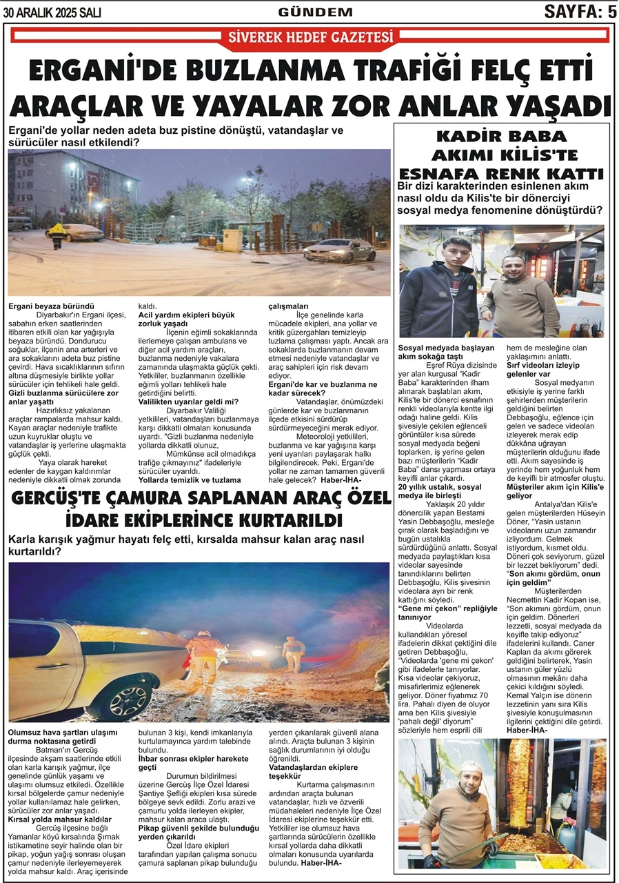 30.12.2025 Tarihli Gazetemiz