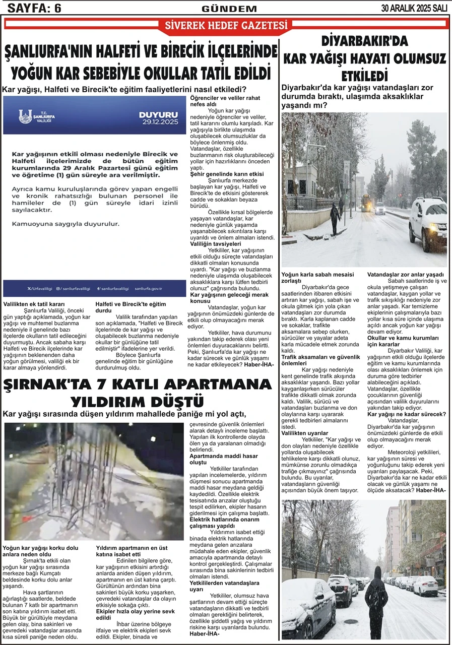 30.12.2025 Tarihli Gazetemiz