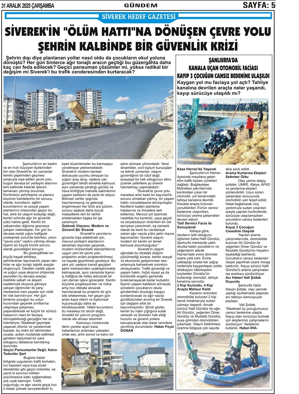 31.12.2025 Tarihli Gazetemiz