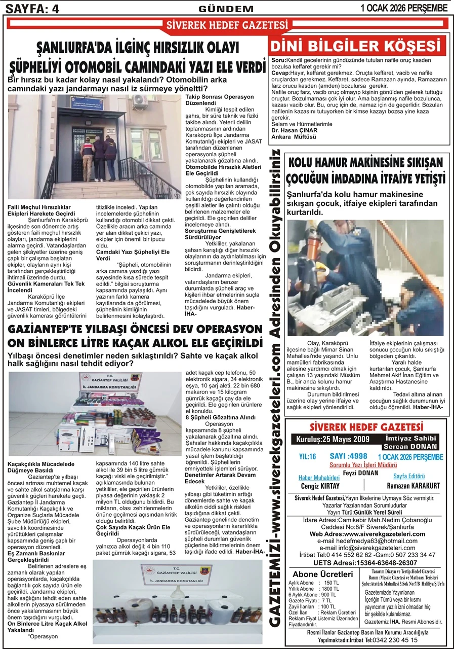 01.01.2026 Tarihli Gazetemiz