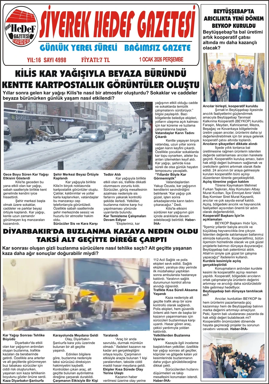 01.01.2026 Tarihli Gazetemiz