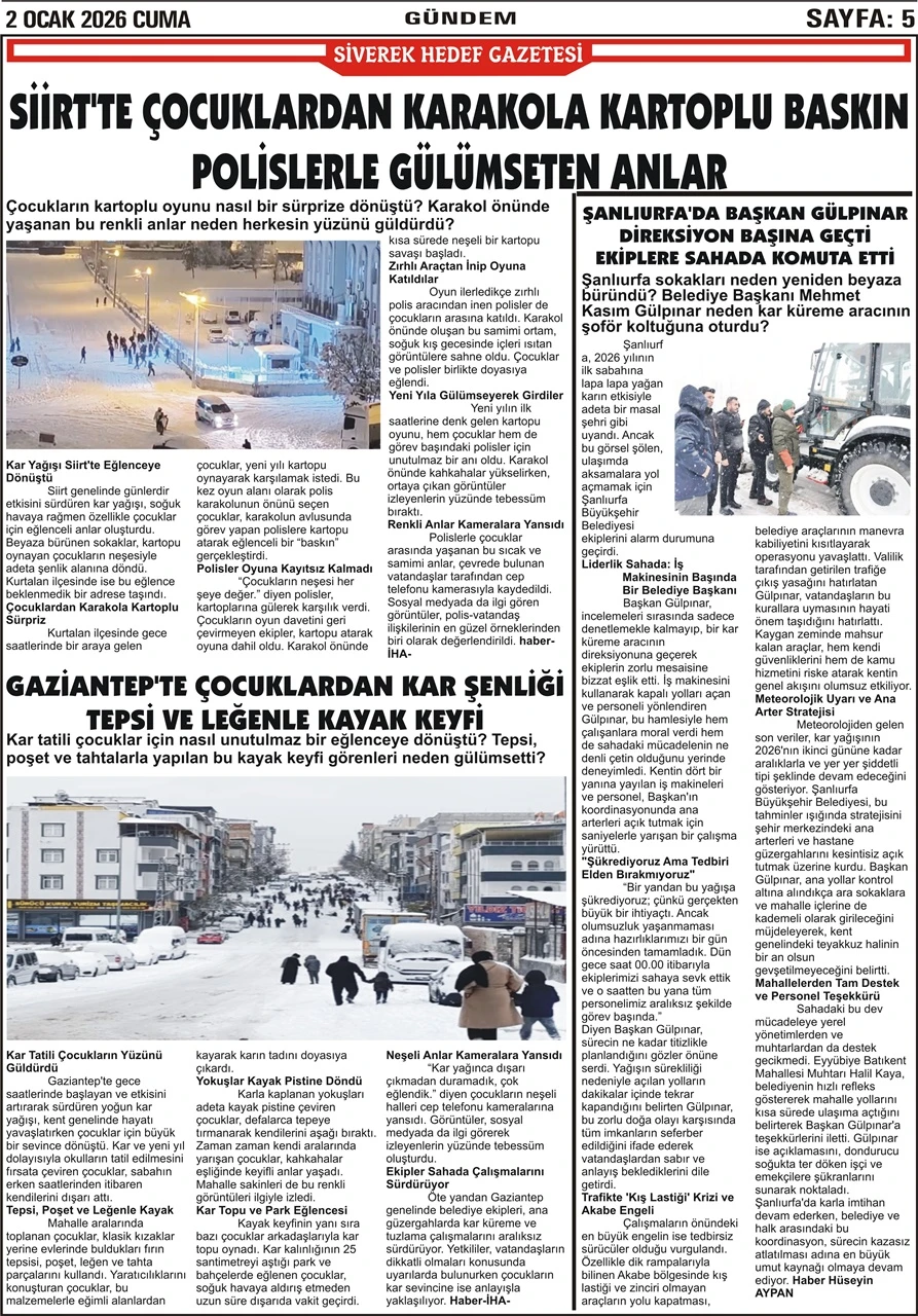 02.01.2026 Tarihli Gazetemiz