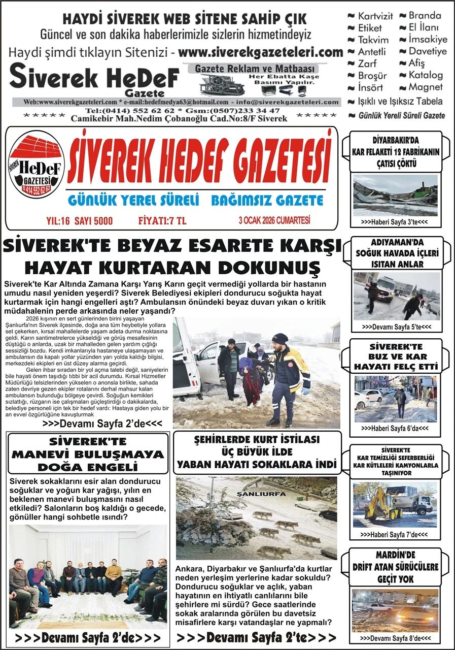 03.01.2026 Tarihli Gazetemiz