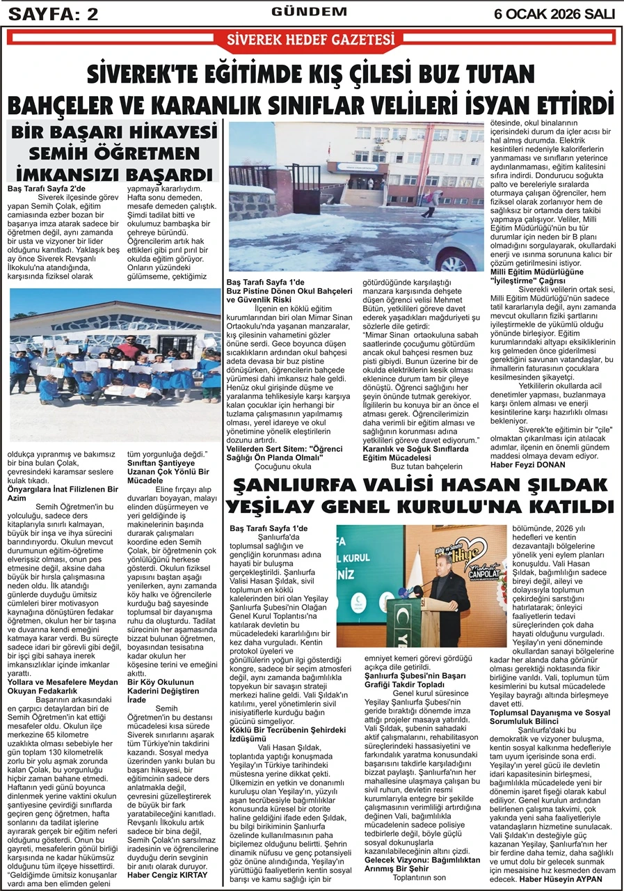 06.01.2026 Tarihli Gazetemiz