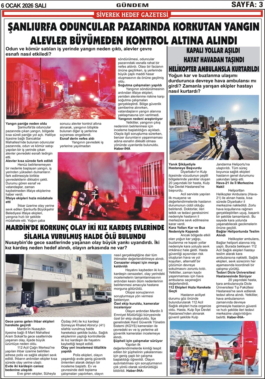 06.01.2026 Tarihli Gazetemiz