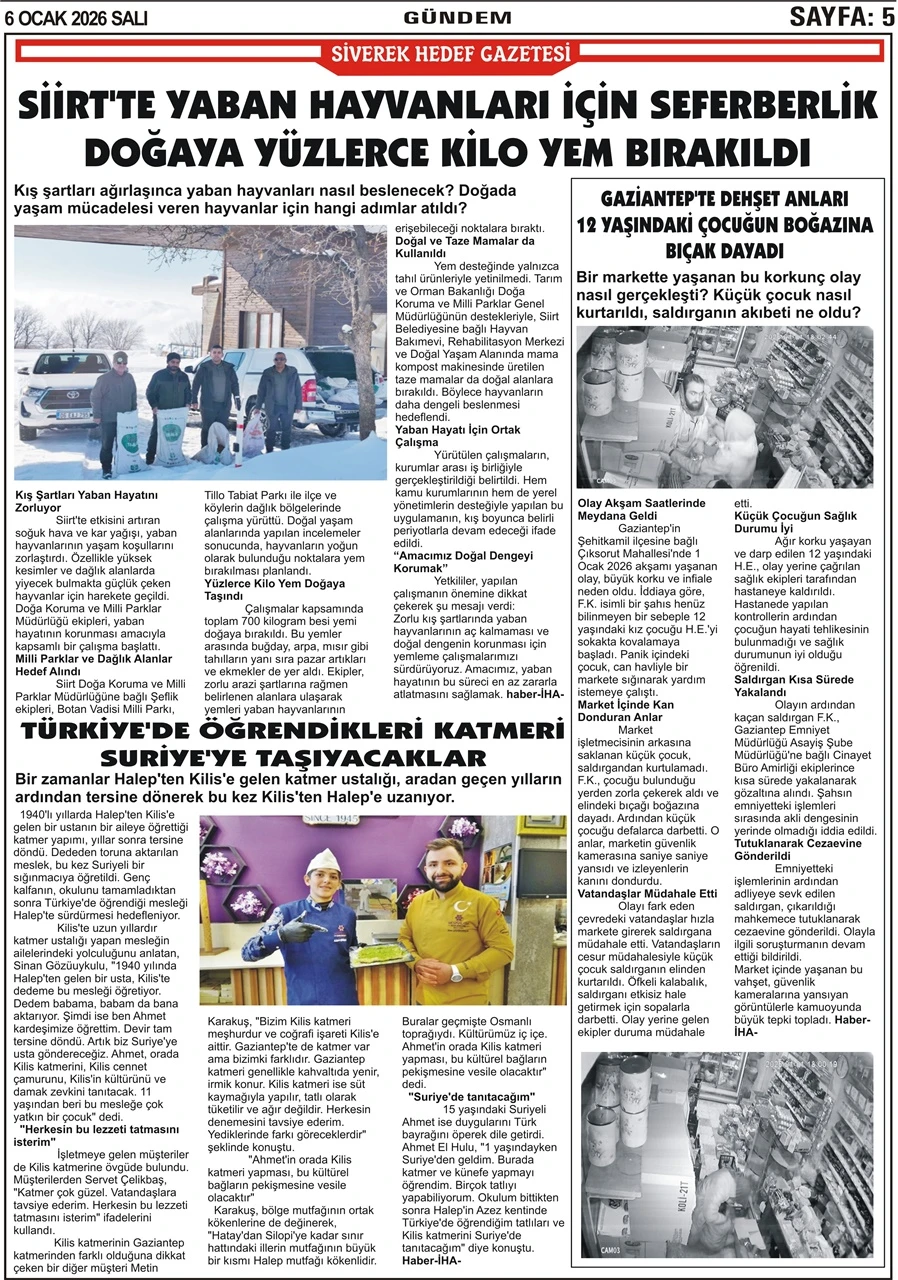 06.01.2026 Tarihli Gazetemiz