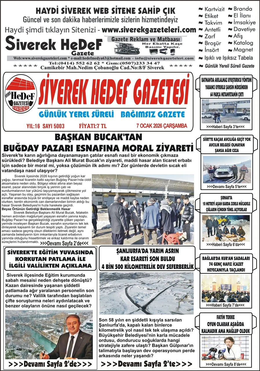 07.01.2026 Tarihli Gazetemiz 