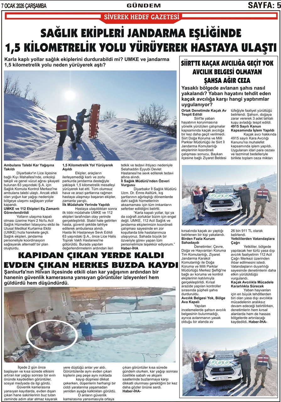 07.01.2026 Tarihli Gazetemiz 