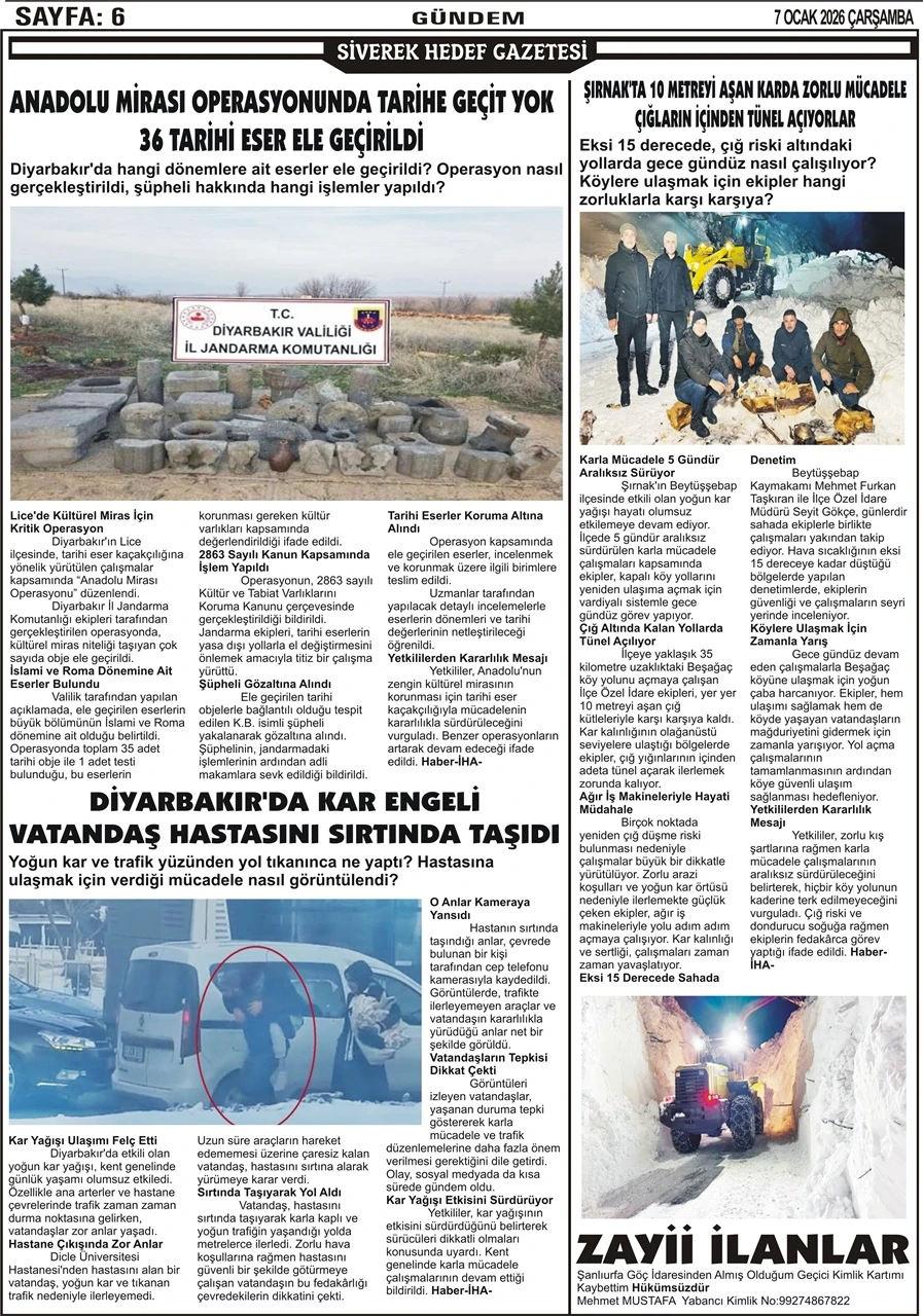 07.01.2026 Tarihli Gazetemiz 