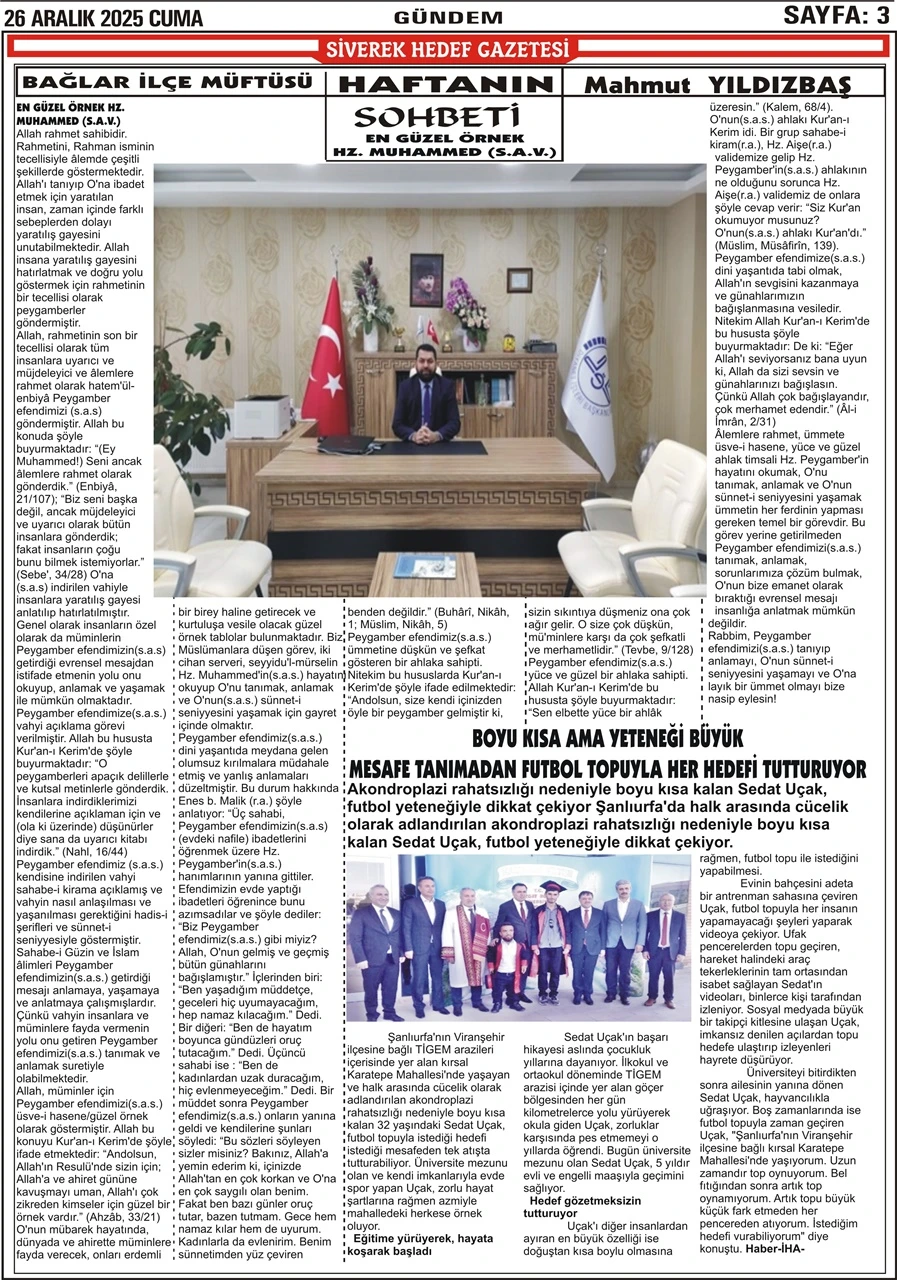 09.01.2026 Tarihli Gazetemiz